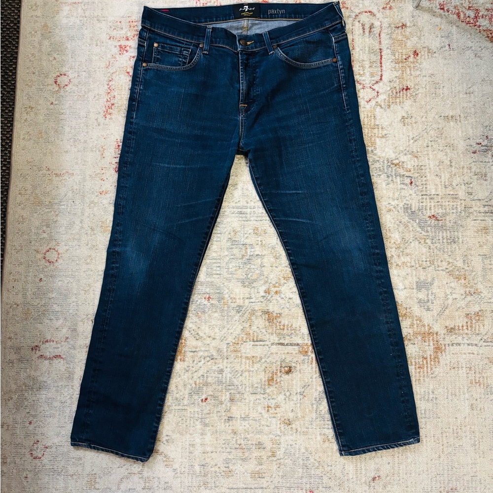 7 For All Mankind Indigo Paxtyn fit Jeans men’s size 36